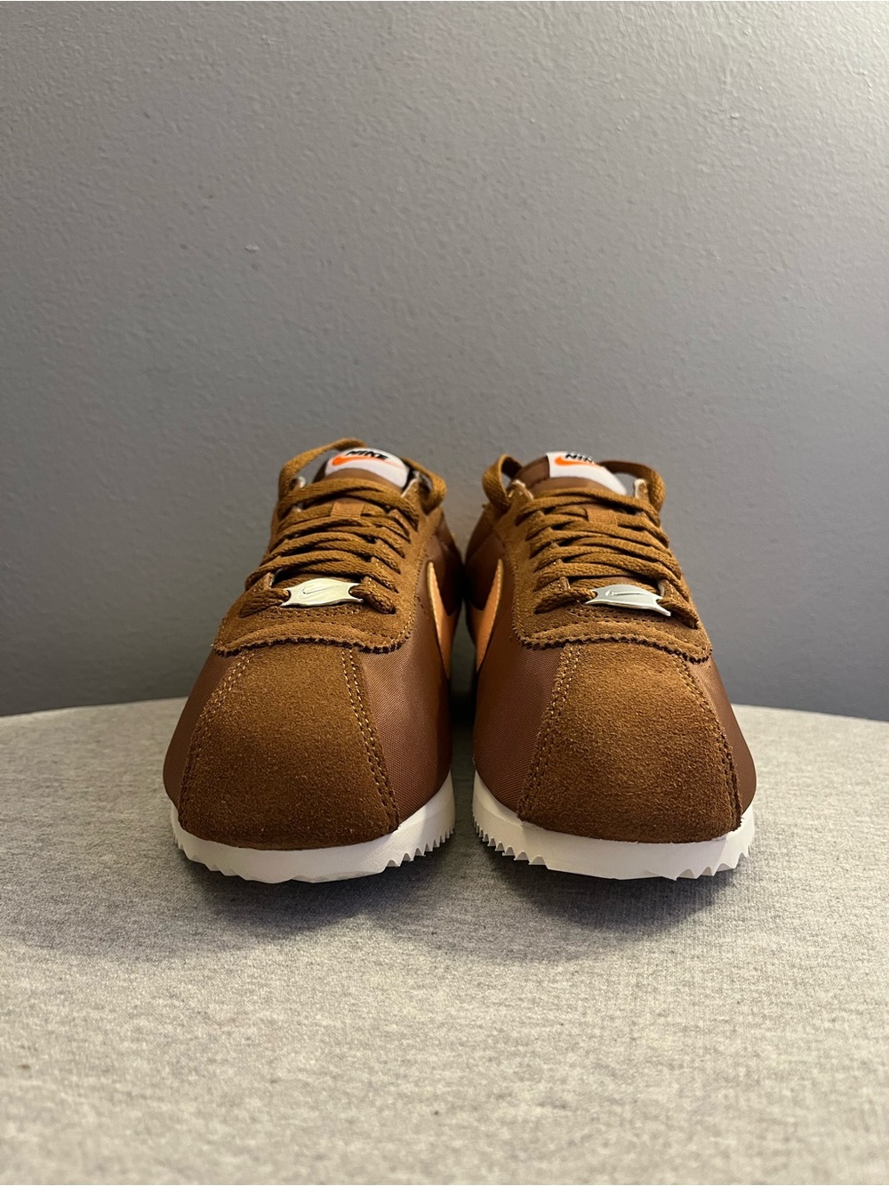 Nike Cortez Textile Sneaker British Tan Orange Chalk Women's Size 7 DZ2795-202 - Picture 3 of 11